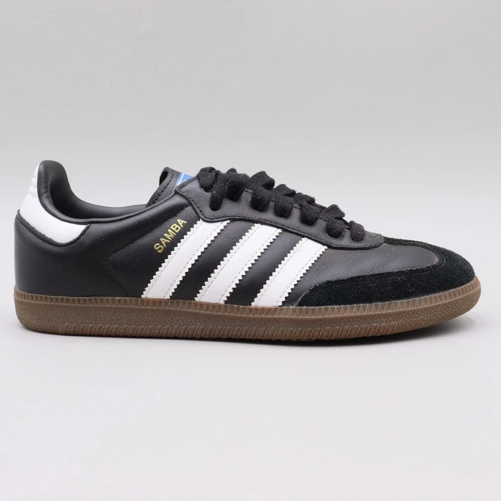 Adidas Samba OG Core Black White Gum Mens Size 7 US Casual Sneakers Shoes B75807